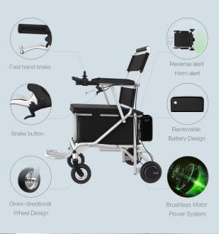Elektrický invalidný vozík Airwheel H8 Diaľkovo ovládaný až na 20m 27kg