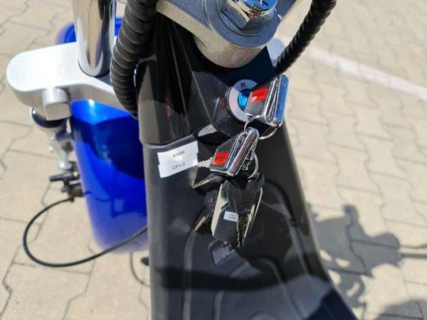 Elektrický Chopper® 45km/h 1500W Model: "CP-1"_2_B_Blue